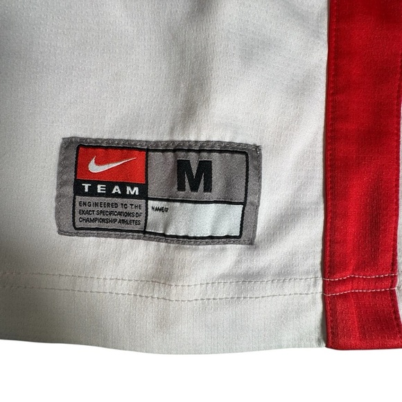 Nike Team Dri-FIT Lancers #22 Basketball Jersey White Red Medium M 392905-109 - Picture 2 of 12